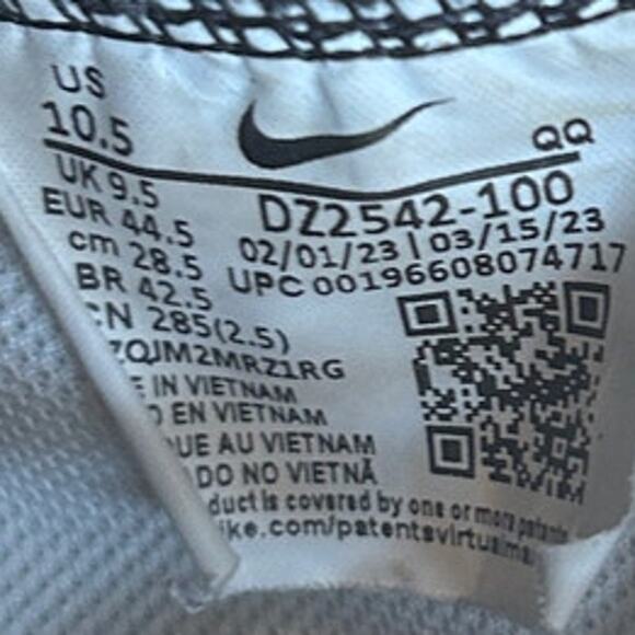 Nike - Blazer Mid 77 PRM Split -Trainers -White/Black -Men's - 10.5 - DZ2542-100 - Picture 9 of 9